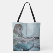 Elf Video Gamer Graphic Tote Bag Tasche (Rückseite)