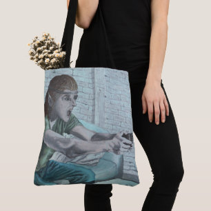 Elf Video Gamer Graphic Tote Bag Tasche