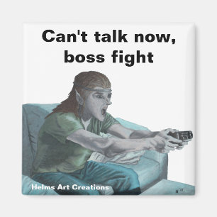 Elf Video Gamer Video Games Fantasy Magnet