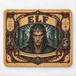 Elf, Vintage Zirkusmonster Mousepad