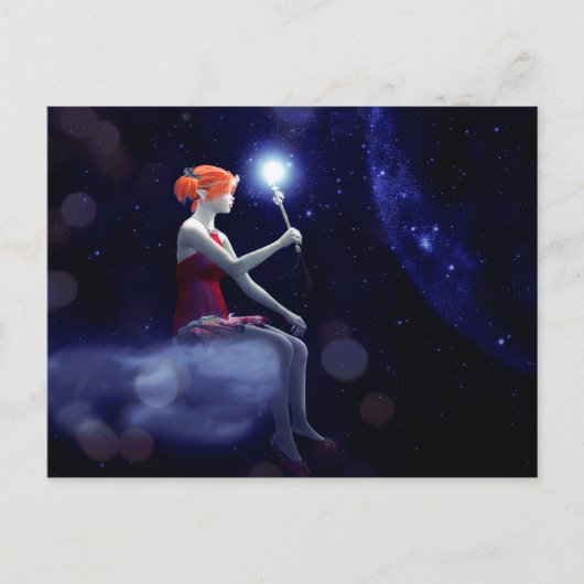 Elf Wand Postkarte (Vorderseite)