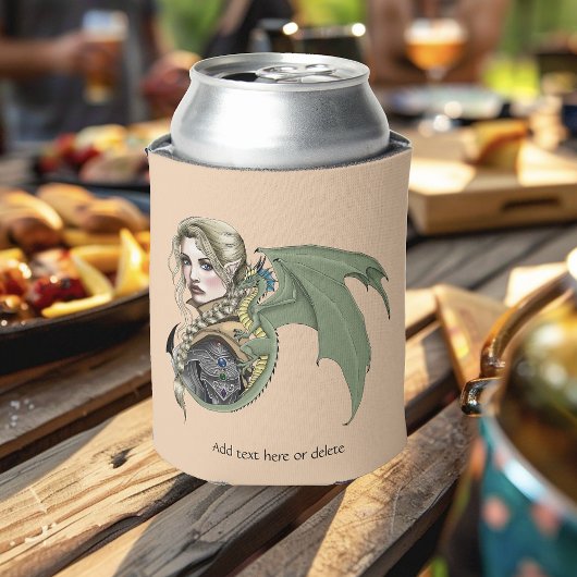 Elf Warrior Dragon Fantasy Dosenkühler