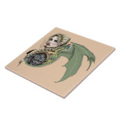 Elf Warrior Dragon Fantasy Fliese (Seite)