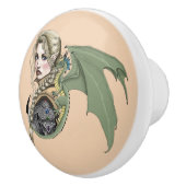 Elf Warrior Dragon Fantasy Keramikknauf (Rechts)