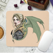 Elf Warrior Dragon Fantasy Mousepad