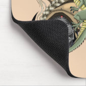 Elf Warrior Dragon Fantasy Mousepad (Ecke)