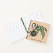 Elf Warrior Dragon Fantasy Notizblock (Innenseite)