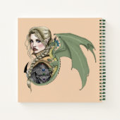 Elf Warrior Dragon Fantasy Notizblock (Rückseite)