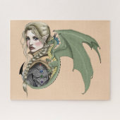 Elf Warrior Dragon Fantasy Puzzle (Horizontal)
