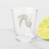 Elf Warrior Dragon Fantasy Schnapsglas (Rückseite)