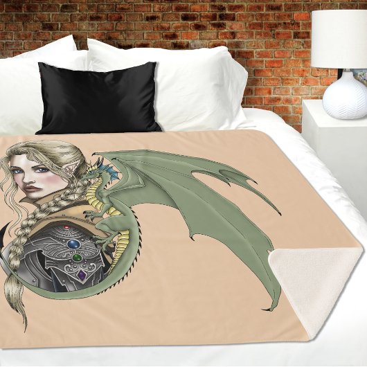 Elf Warrior Dragon Fantasy Sherpadecke