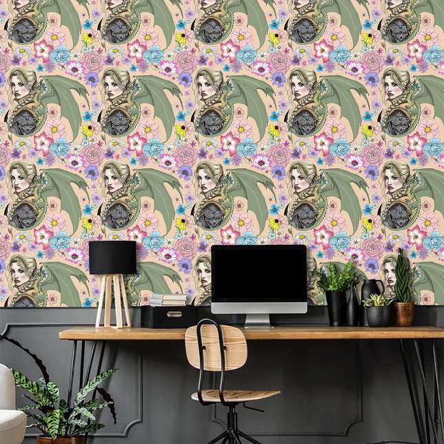 Elf Warrior Dragon Fantasy Tapete (Von Creator hochgeladen)