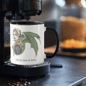 Elf Warrior Dragon Fantasy Tasse