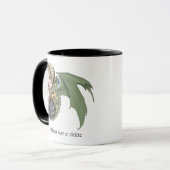 Elf Warrior Dragon Fantasy Tasse (Vorderseite Links)