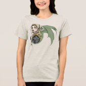 Elf Warrior Dragon Fantasy Tri-Blend Shirt (Vorderseite)