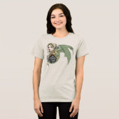 Elf Warrior Dragon Fantasy Tri-Blend Shirt (Vorderseite voll)