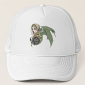 Elf Warrior Dragon Fantasy Truckerkappe (Vorderseite)