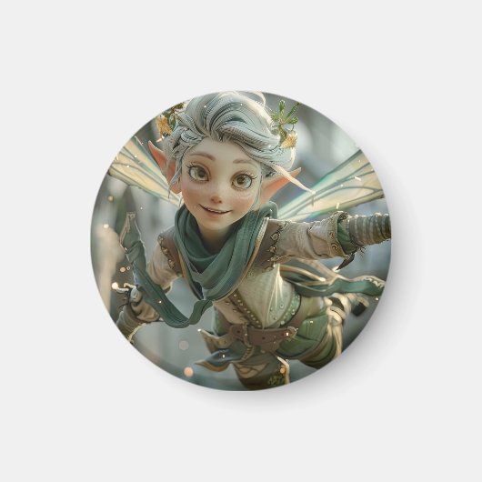 Elf Warrior Magnet (Vorne)