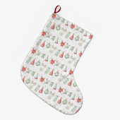 Elf-Wäsche-Muster  Großer Weihnachtsstrumpf (Vorderansicht (hängend))