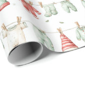 Elf-Waschmuster Geschenkpapier (Rolleneckpunkt)