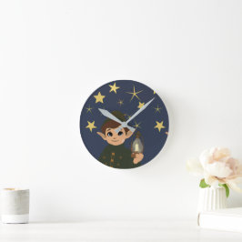 Elf Watcher Starry Night Acrylic Wall Clock Runde Wanduhr