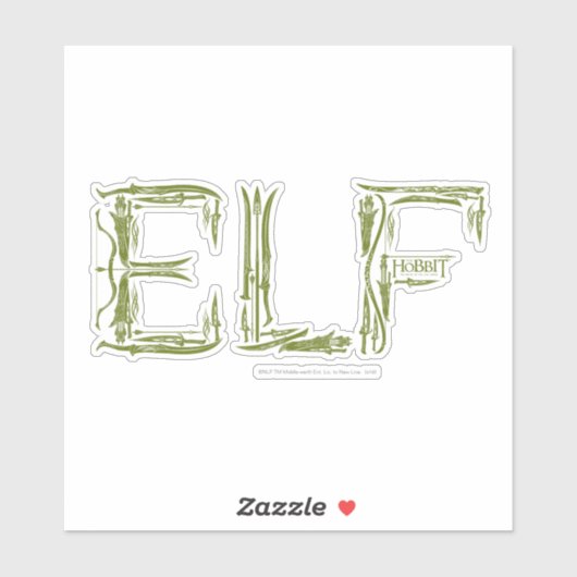 Elf Weapons Collage Aufkleber (Blatt)