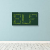 Elf Weapons Collage Leinwanddruck (Insitu (Holzboden))