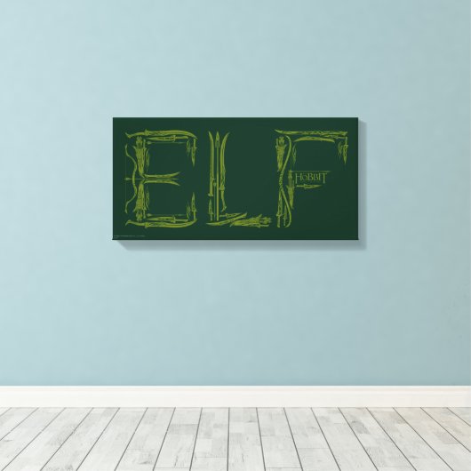 Elf Weapons Collage Leinwanddruck (Insitu (Holzboden))