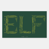 Elf Weapons Collage Rechteckiger Aufkleber (Vorderseite)