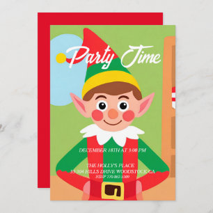 Elf Weihnachtsfeier Einladung