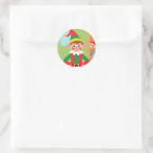 Elf Weihnachtsfeiertag Sticker (Tasche)