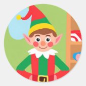 Elf Weihnachtsfeiertag Sticker (Vorderseite)