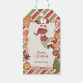 Elf Weihnachtsgeschenke Tags Geschenkanhänger (Vorderseite)