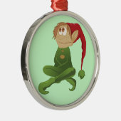 Elf Weihnachtsglocke Silbernes Ornament (Rechts)