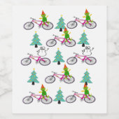 Elf, Weihnachtsnachtsnacht und Getränke-Label-Set Weinetikett (Einzelnes Label)