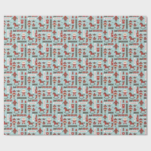 Elf-Werkstatt-Packpapier Geschenkpapier (Flach)