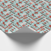 Elf-Werkstatt-Packpapier Geschenkpapier (Ecke)