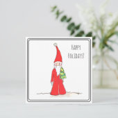 Elf with Tree Karte (Stehend Vorderseite)