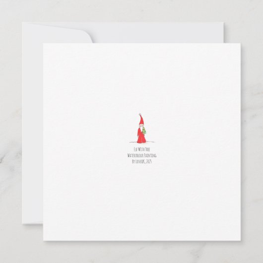 Elf with Tree Karte (Rückseite)