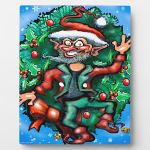 Elf Wreath Fotoplatte