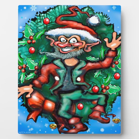 Elf Wreath Fotoplatte (Vorderseite)