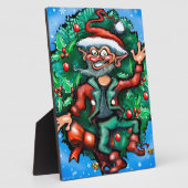 Elf Wreath Fotoplatte (Seite)