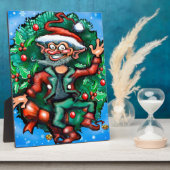 Elf Wreath Fotoplatte (Seite)