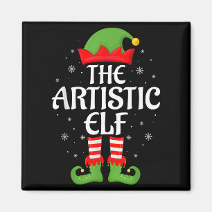 Elf Xmas Familie Matching Elf Squad Christ Magnet