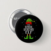 Elf Xmas Funny Family Matching Ch Button (Vorne & Hinten)