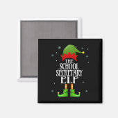 Elf Xmas Funny Family Matching Ch Magnet (Vorderseite/Rückseite)
