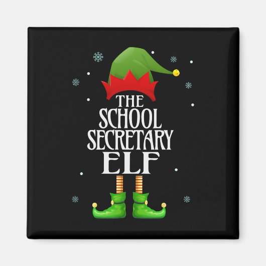 Elf Xmas Funny Family Matching Ch Magnet (Vorne)