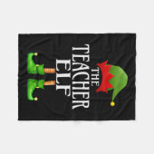 Elf Xmas Funny Family Matching Group Chris Fleecedecke (Vorderseite (Horizontal))