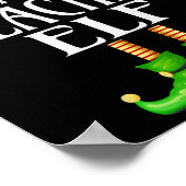 Elf Xmas Funny Family Matching Group Chris Poster (Ecke)