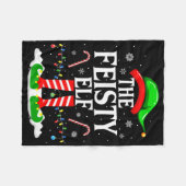 Elf Xmas Funny Matching Family Group Ch Fleecedecke (Vorderseite (Horizontal))